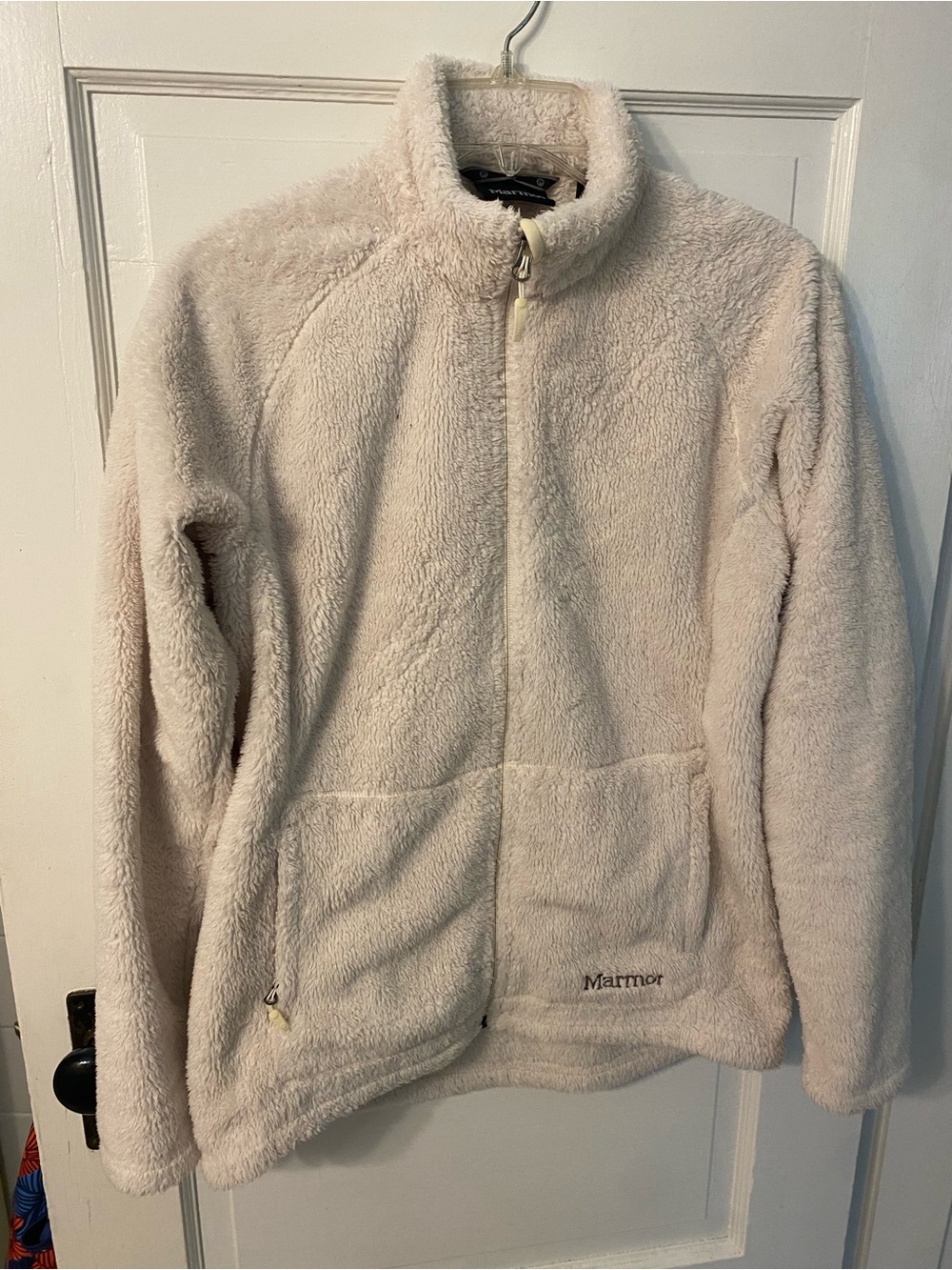 Marmot Women’s Plush Full-Zip Fleece Jacket in Light Cream